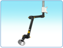 anti-static ceiling suction arm for smoke and particle removal in locations with explosion and fire catching  risks